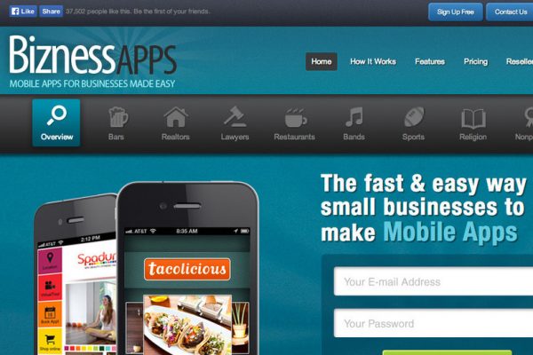 Mobile Application with Biznessapps