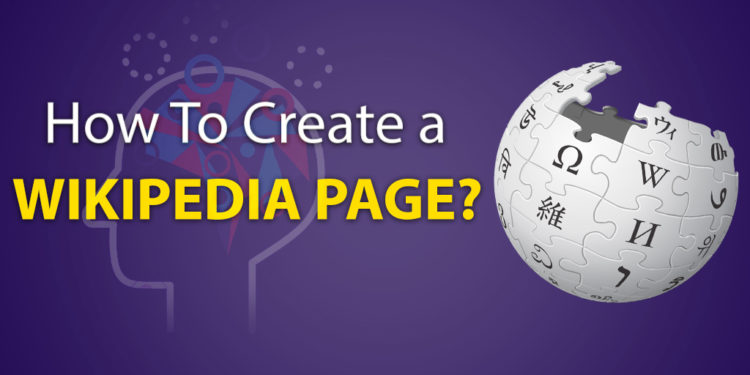 How to create a wikipedia page